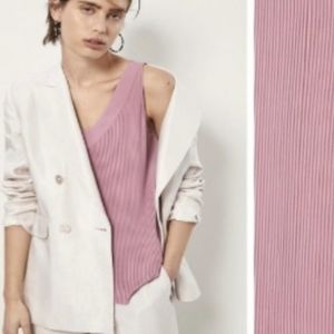 Massimo Dutti Pleated Sleeveless Blouse